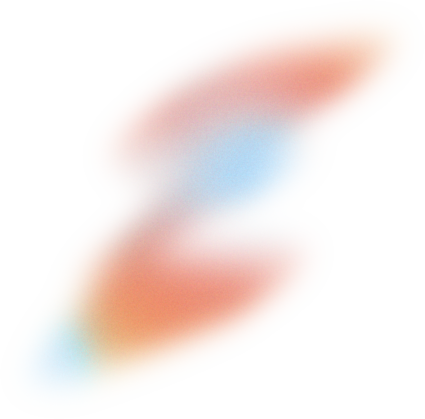 Glowy Gradient Abstract Brush Stroke Blob